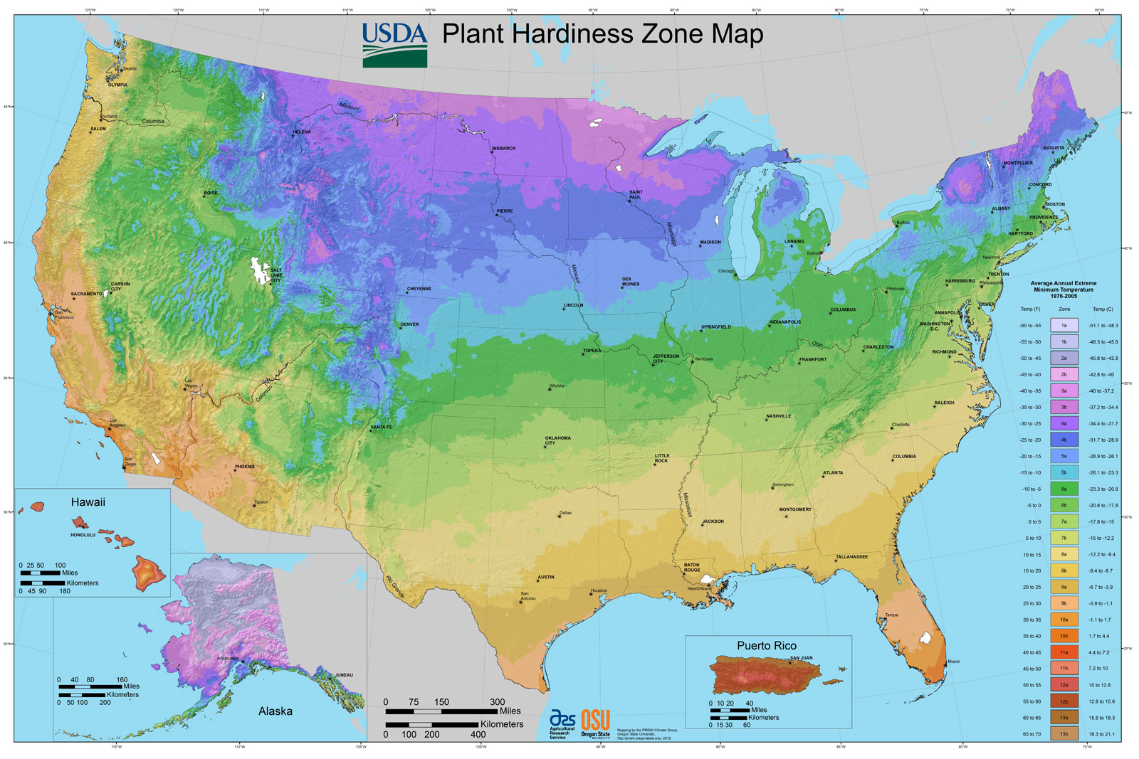 USDA Plant Hardiness Zone Map Organica Garden Supply & Hydroponics